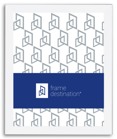 Tall White Picture Frame Real Wood and Smooth Finish P502B