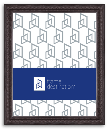 Dark Brown Picture Frame in Ornate Antique Wood P721