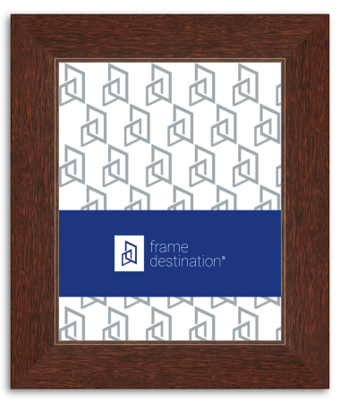 Walnut Picture Frame with Recessed Edge and Real Wood P506B