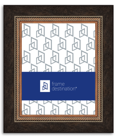 Copper and Brown Two-Tone Picture Frame in Wood P215