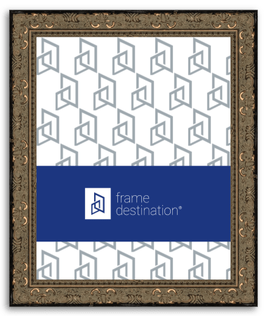 Bronze Picture Frame in Ornate Wood P573