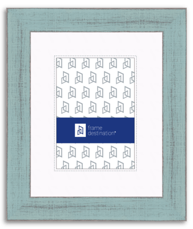 Distressed Dixie Grey Wood Matted Frame P792