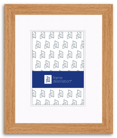 Bold Wood Natural Picture Frame with Mat PS30