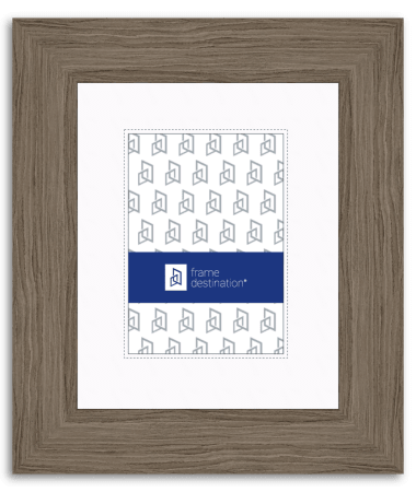 Dark Walnut Picture Frame with Woodgrain Finish and Mat P549