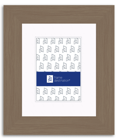 Matted Wood Walnut Picture Frame with Woodgrain Finish P549