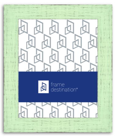 Green Picture Frame Real Wood with Distressed Finish P792