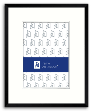 Black Metal Archival Diploma Frame with White Mat - P2