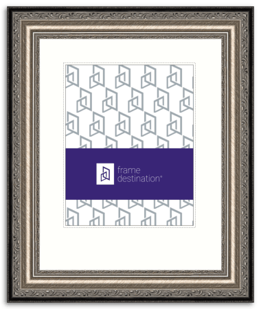 Silver Wood Archival Diploma Frame with White Mat - P200