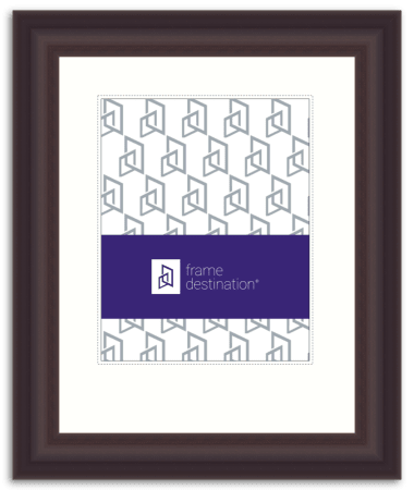 Espresso Archival Diploma Frame with White Mat - P205