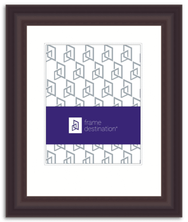 Espresso Archival Diploma Frame with Off White Mat - P205
