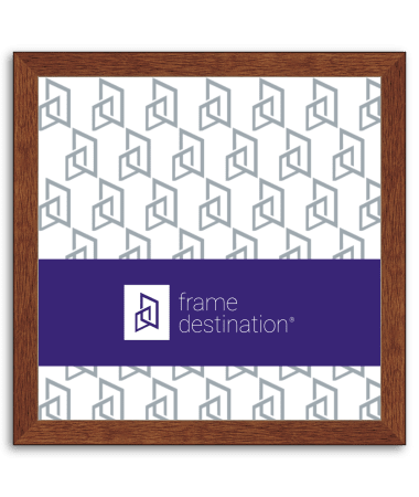 Classic Walnut Stain Square Wood Veneer Frame P502A