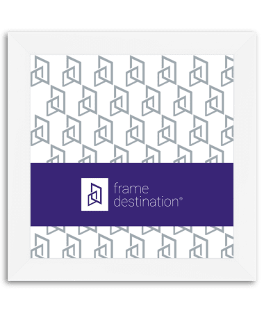 Opaque White Real Wood Square Picture Frame P810