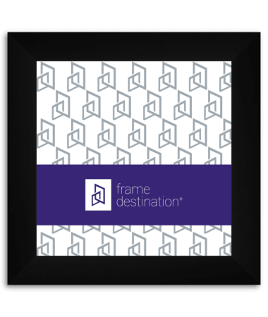 Smooth Black Wide Square Wood Frame P874