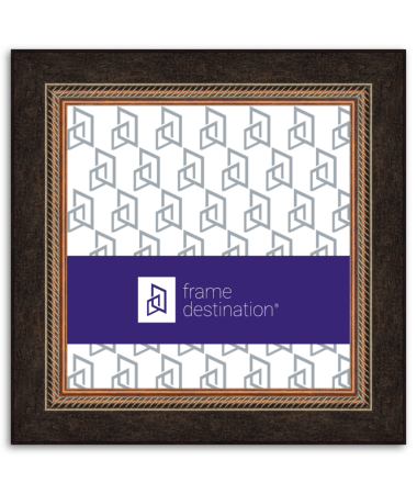 Brown Copper Traditional Square Wood Frame P215