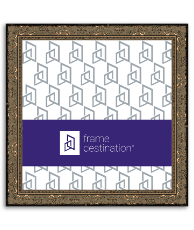 Ornate Bronze Wood Square Frame P573