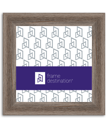 Rustic Sloped Light Brown Woodgrain Square Frame P543