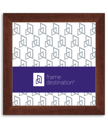Classic Walnut Stained Wood Square Frame P500
