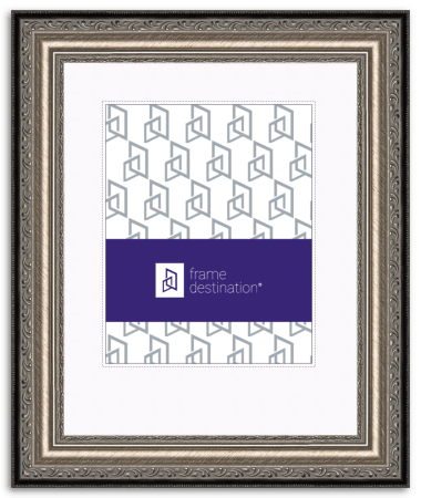 Silver Wood Diploma Frame with White Mat - P200