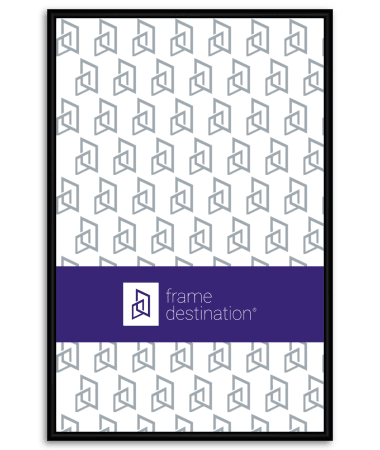 Round Top Matte Black Metal Poster Frame P15