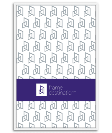 Round Top Bright White Metal Poster Frame P15