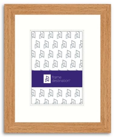 Archival Natural Picture Frame with Museum Glass and 8Ply Mat PS30