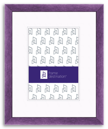 Purple Picture Frame Metallic Finish Real Wood with Mat P572