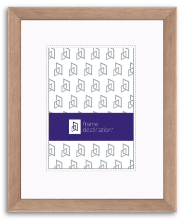 Rose Gold Finish Wood Picture Frame With Mat P572