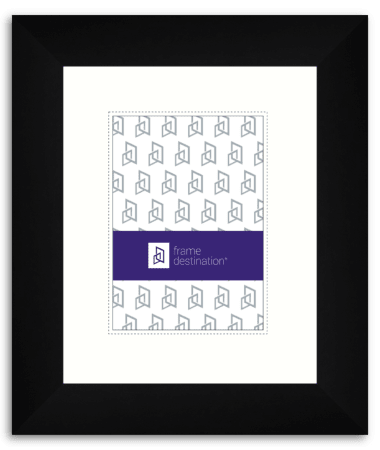 Robust Black Archival Frame with Museum Glass 8Ply Mat P880