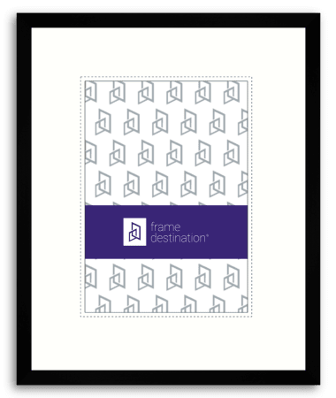 Tall Slim Archival Matte Black Metal Frame with UV-Filter P117