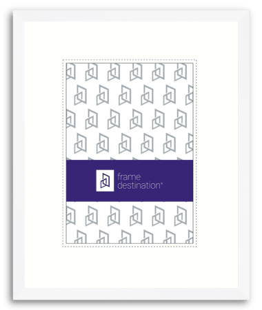 Tall Slim Archival White Metal Frame with UV-Filter P117