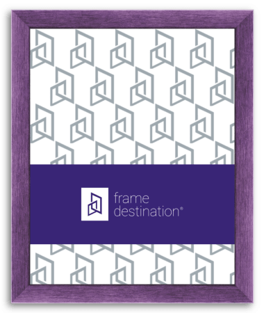 Purple Picture Frame Metallic Finish Real Wood P572