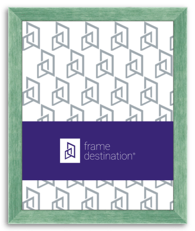 Metallic Green Picture Frame Real Wood P572