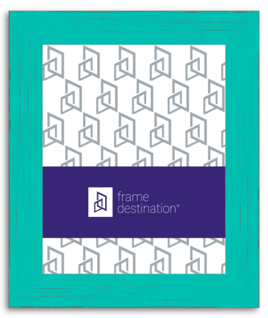 Teal Distressed Wood Picture Frame P792