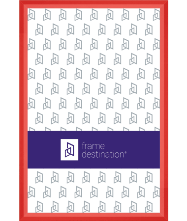 Poster Frame in Deep Angled Wood and Bright Colors P435