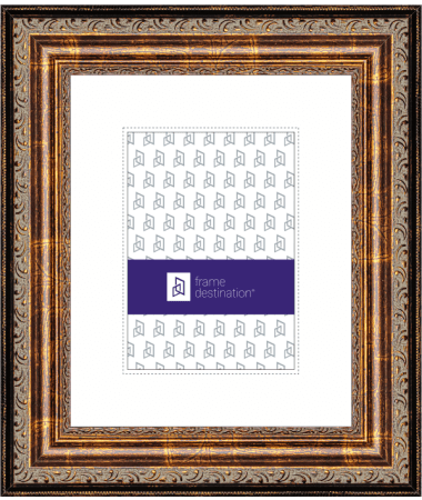 Archival Wedding Frame with UV-glass Rag Mat and Metallic Finish P200