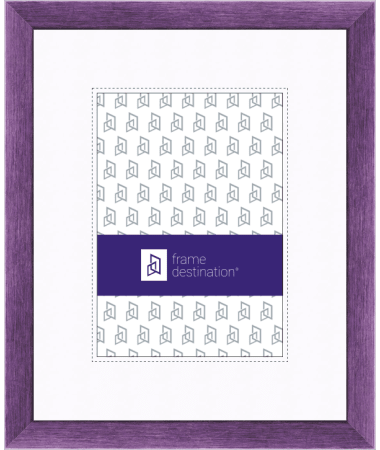 Modern Picture Frame in Soft Metallic Finishes with White Mat P572