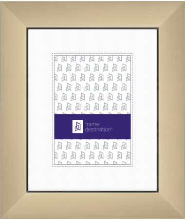 Modern Picture Frame with Inner Step Detail and Mat P506B