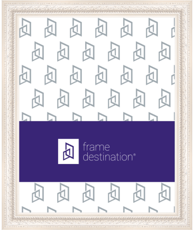 Farmhouse Picture Frame With Antique White Embellished Profile P721