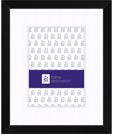 Gallery Wall Picture Frame in Black or White Wood with Mat P502B