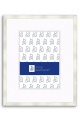 Nielsen P117 Metal Picture Frame in Silver with White Mat