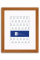 Classic Honey Maple Stain Wood Veneer Frame with Mat P502A