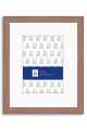 Walnut Woodgrain Picture Frame with Mat P547