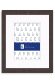 Black Woodgrain Picture Frame with Mat P547