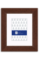 Recessed Edge Walnut Wood Frame with Mat P506B