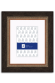 Brown Copper Traditional Wood Frame with Mat P215