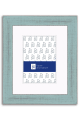 Distressed Dixie Grey Wood Matted Frame P792
