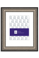 Silver Wood Archival Diploma Frame with Off White Mat - P200