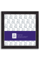 Black with Silver Detail Square Wood Frame P526