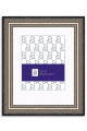 Silver Wood Diploma Frame with White Mat - P200