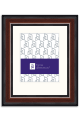 Walnut Wood Diploma Frame with Off White Mat - P210